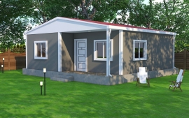 62 m² Tek Katlı Prefabrik Ev