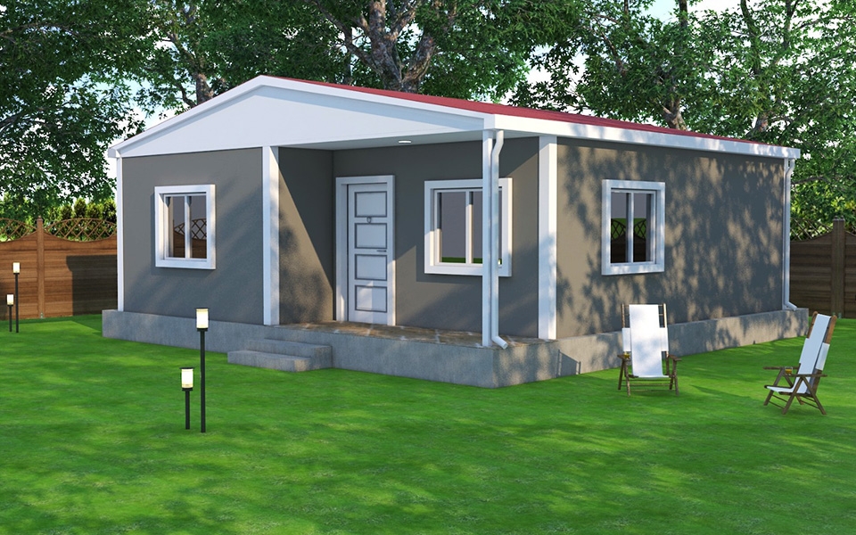 62 m² Tek Katlı Prefabrik Ev