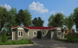 98 m²  3+1 Prefabrik Ev