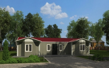 98 m²  3+1 Prefabrik Ev